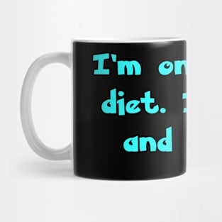 I'm on a seafood diet. I see food and I eat it. Mug